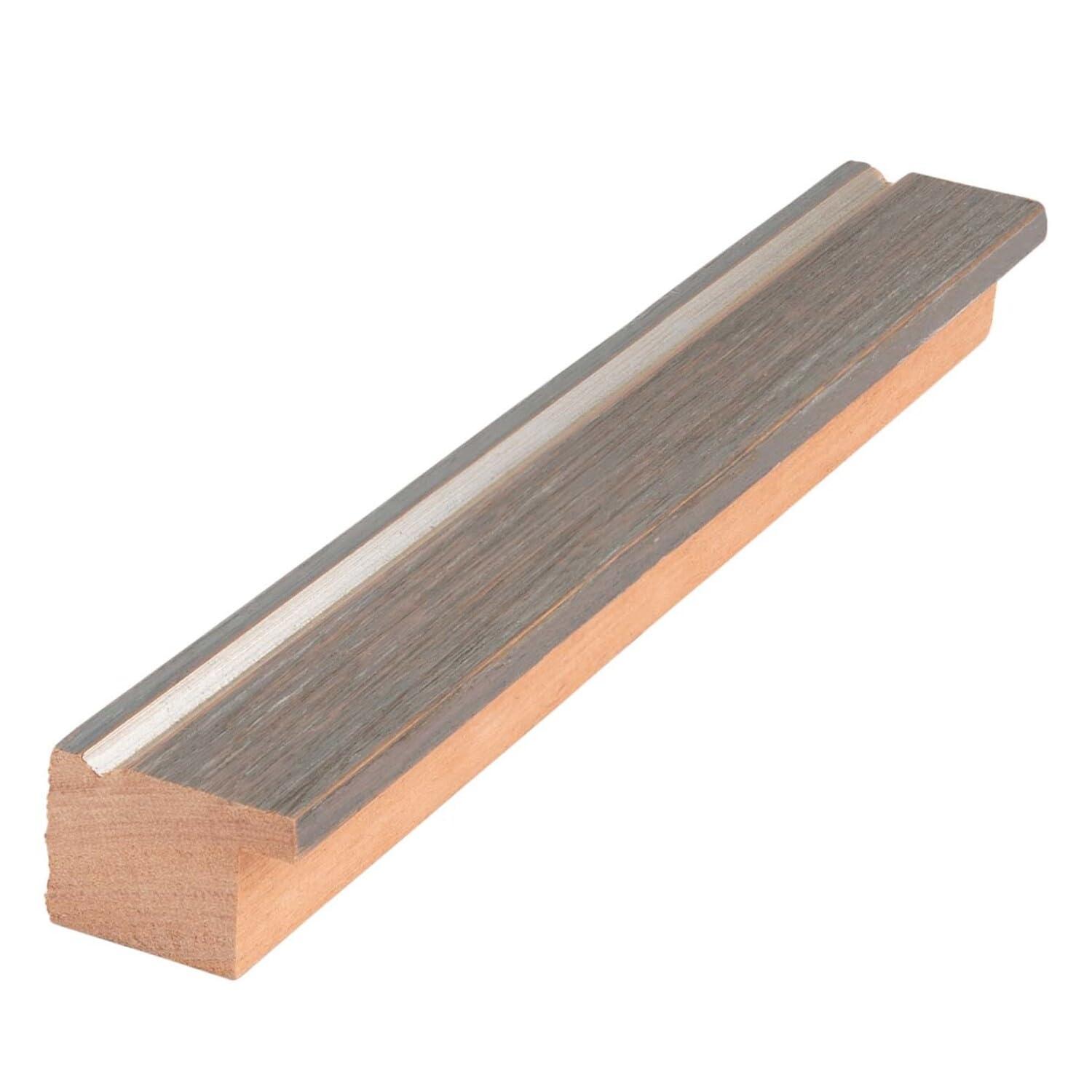 ArtToFrames ArtToFrames 17x20 Inch Gray Picture Frame, This 1.25 Inch Custom Wood Poster Frame is Contrast Light Grey - Comes with Economy Acrylic and Corrugated Backing (2WOMD11215-17x20)