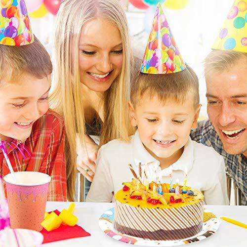 JOLLYSTYLE 44PCS Donut Party Supplies Set - Donut Food Theme Party/Tea/Doughnut Baby Shower/Birthday Party Decorations Favors Plates Cups Napkins