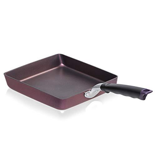 TECHEF TECHEF - Tamagoyaki Japanese Omelette Pan / Egg Pan, Made in Korea (Purple) (Large)