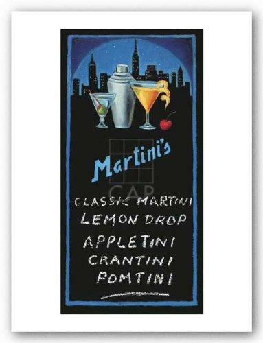 Canadian Art Prints Martinis by Will Rafuse 7"x14" Art Print Poster