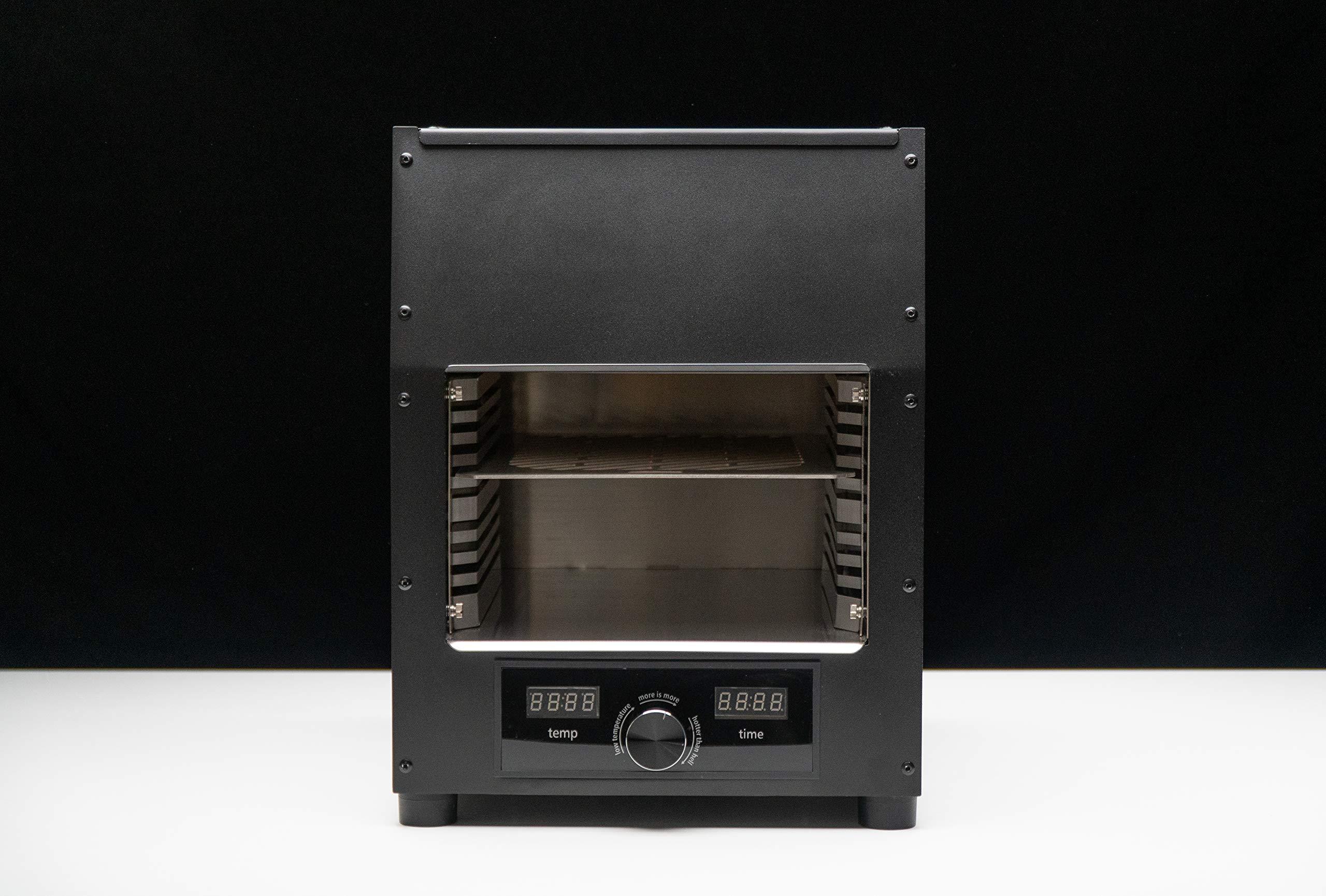 Flame King Flame King Scorch Smokeless Infrared Electric Broiler for Indoor Use, Fits on Kitchen Counter, Insulated, Comes with Broiler Tray Black