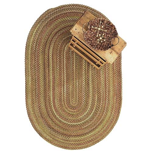 Capel Capel American Heritage Foliage 4' 0" X 6' 0" Oval Braided Rug