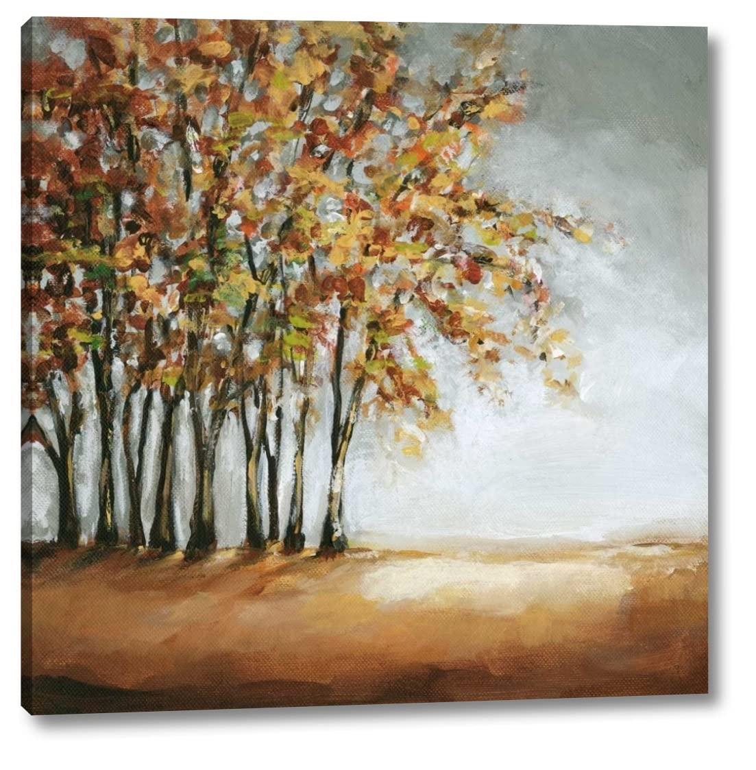 Canvas Art USA Tree in Fall by Christina Long - 30\" x 30\" Canvas Art Print Gallery Wrapped - Ready to Hang