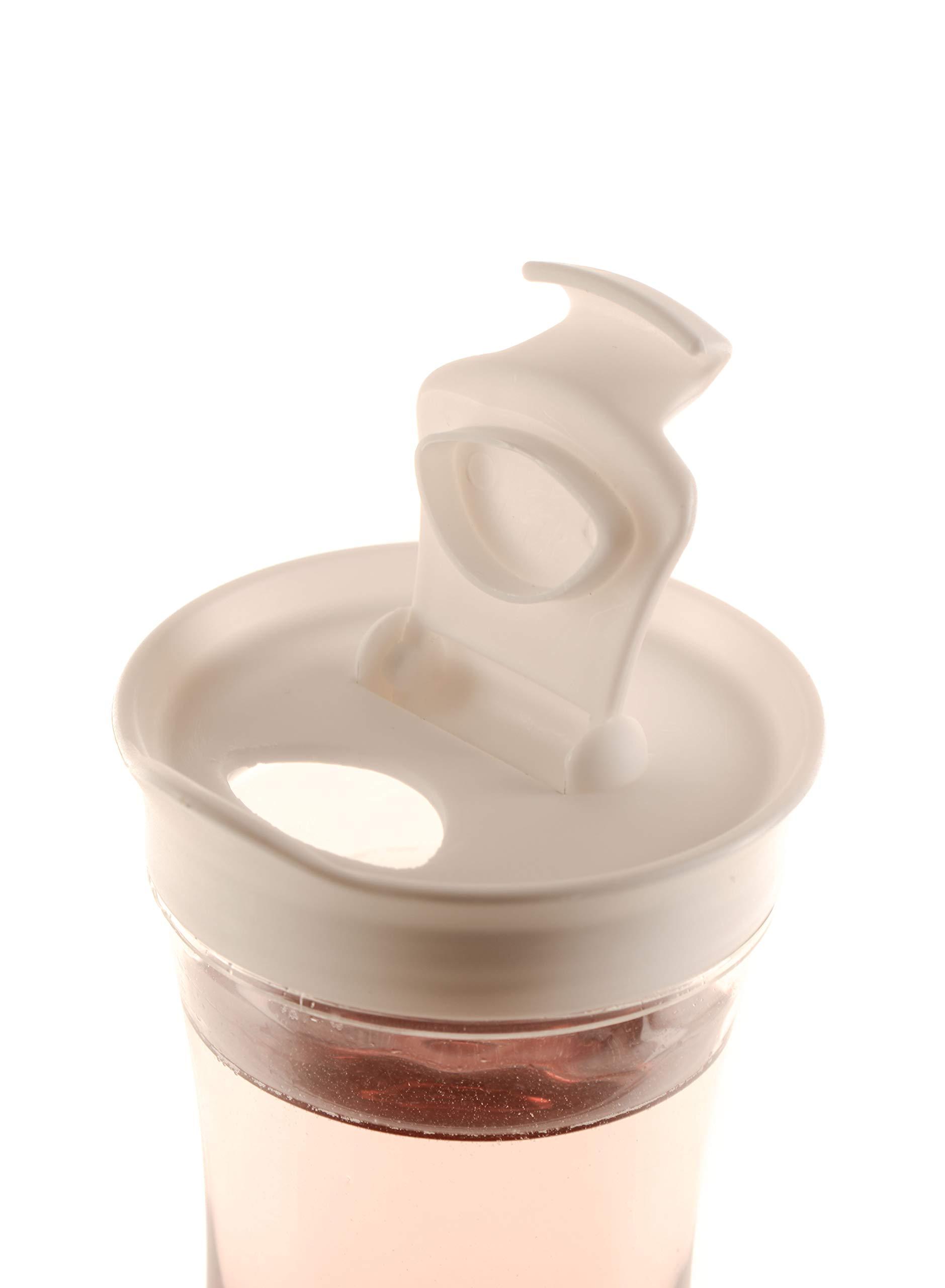 EcoQuality [24 PACK] Clear Plastic Heavy Duty Pitcher - Large Water Carafes, Plastic Bottles with Flip Top Lid, Beverage Pitchers with Lid - BPA Free Plastic Decanter, Juice, Ice Tea, Picnic, Catering (50 Oz)