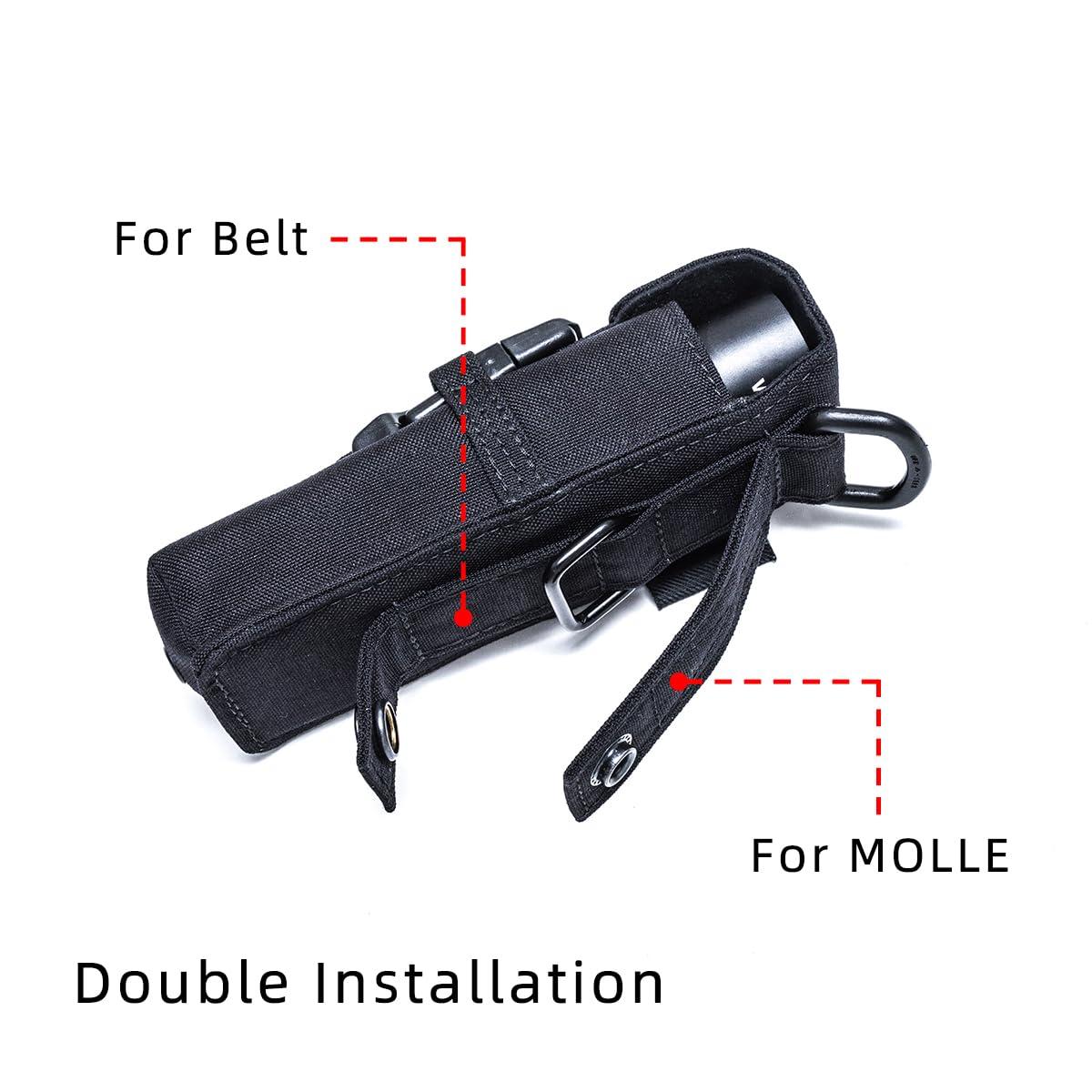 Weltool Weltool FH1 Flashlight Holster, Cordura fabric with UTX-DURAFLEX Buckle, Molle system