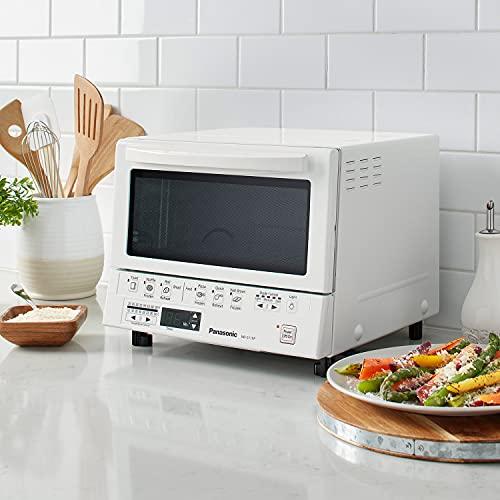 Panasonic Panasonic Toaster Oven FlashXpress with Double Infrared Heating and Removable 9-Inch Inner Baking Tray, 1300W, 4-Slice, White