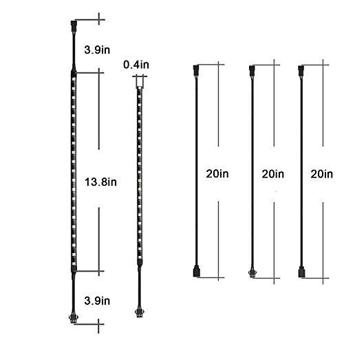 airgoo airgoo Addressable RGB PC LED Strip, 2x13.8in 42 LEDs Diffused Rainbow Magnetic ARGB Strip for PC Case Lighting, for 5V 3-pin ASUS Aura SYNC, Gigabyte RGB Fusion, MSI Mystic Light Sync Motherboard