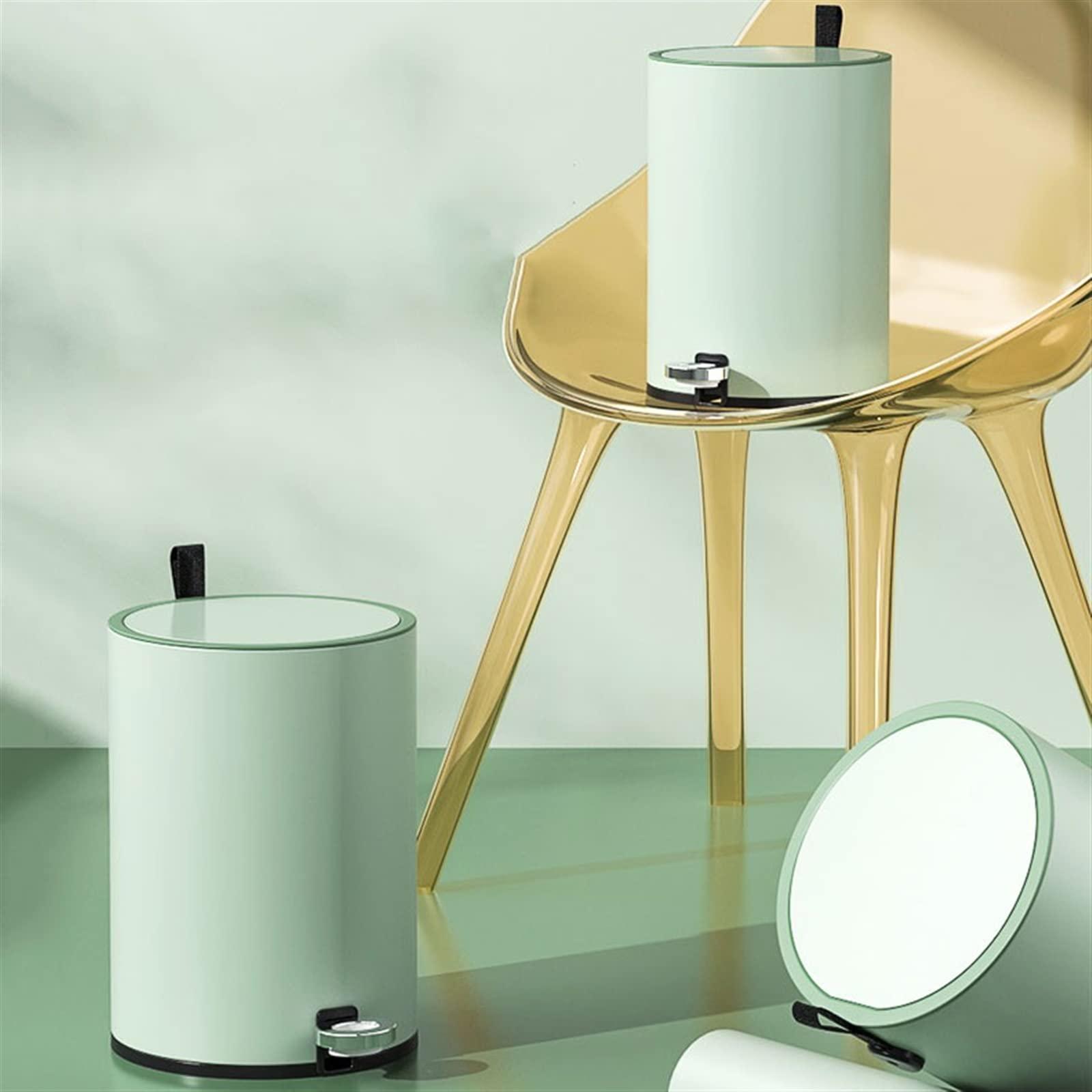 luckxuan luckxuan Trash Can Kitchen/Garbage Can 6L/9L Foot-Operated Trash Can Bedroom Living Room Kitchen with Lid Garbage Storage Bucket Simple and Stylish Garbage Basket Wastebasket for Office (Size : 9L)