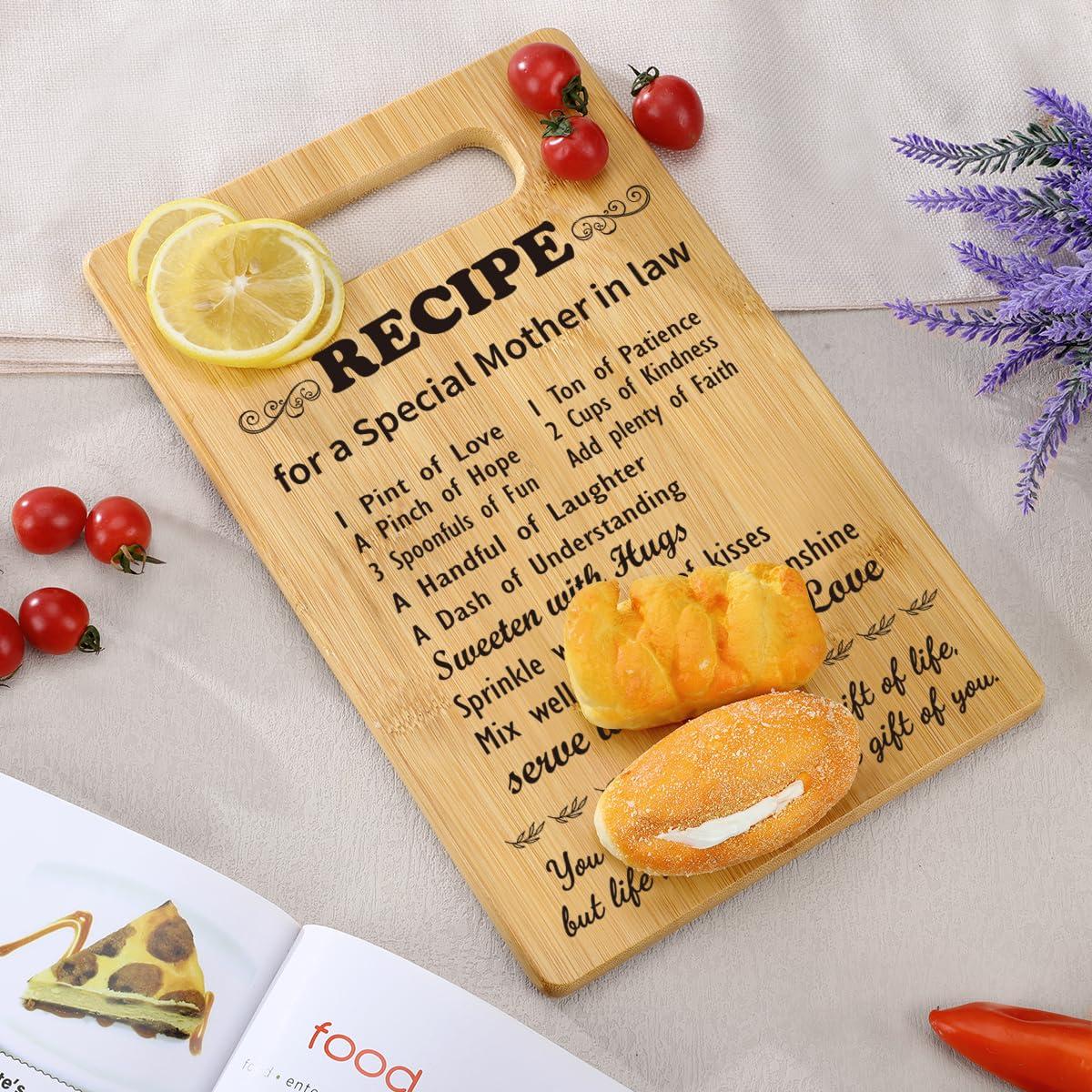 MY-ALVVAYS Mother in Law Birthday Gifts from Daughter in Law Mother Gifts Best Mom Ever Gifts Mothers Day Gifts for Mother in Law Gifts for Mom for Christmas, Mother in Law Cutting Board Gift