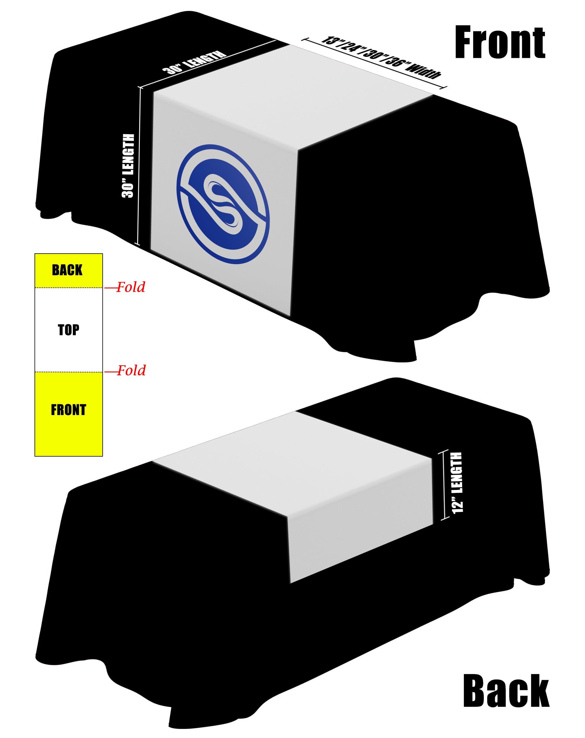 AEKSCOH AEKSCOH Custom Table Runner with Business Logo 30x72inch- Events, Parties,Personalized Table Cover Cloth Add Your Picture Text Logo Style09