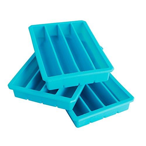 Webake Webake Silicone Ice Cube Trays for Water Bottles Ice Cube Mold 12 Cavity, Easy Release Long Ice Cube Sticks For Bottled Beverage, Soda, Sport Drinks, Burritos Egg, Pack of 3