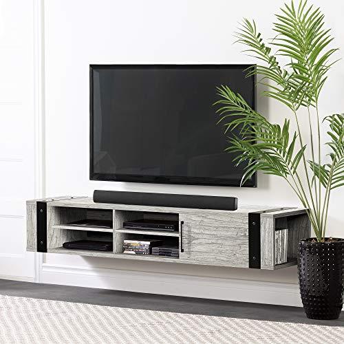 South Shore South Shore Munich Wall Mounted Media Console, 75\", Seaside Pine