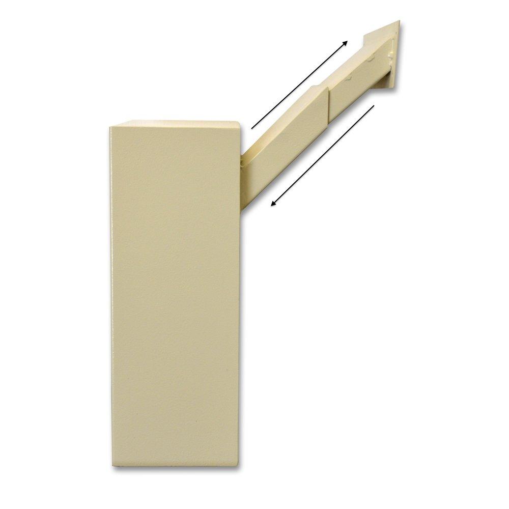 Protex Safe Co. Protex MDL-170 Wall/Door Through Drop Box,for Keys, car remotes, Cash, Checks and envelopes, Metal Baffle, Pre-drilled mounting Holes,Double Steel Door, with Adjustable Chute