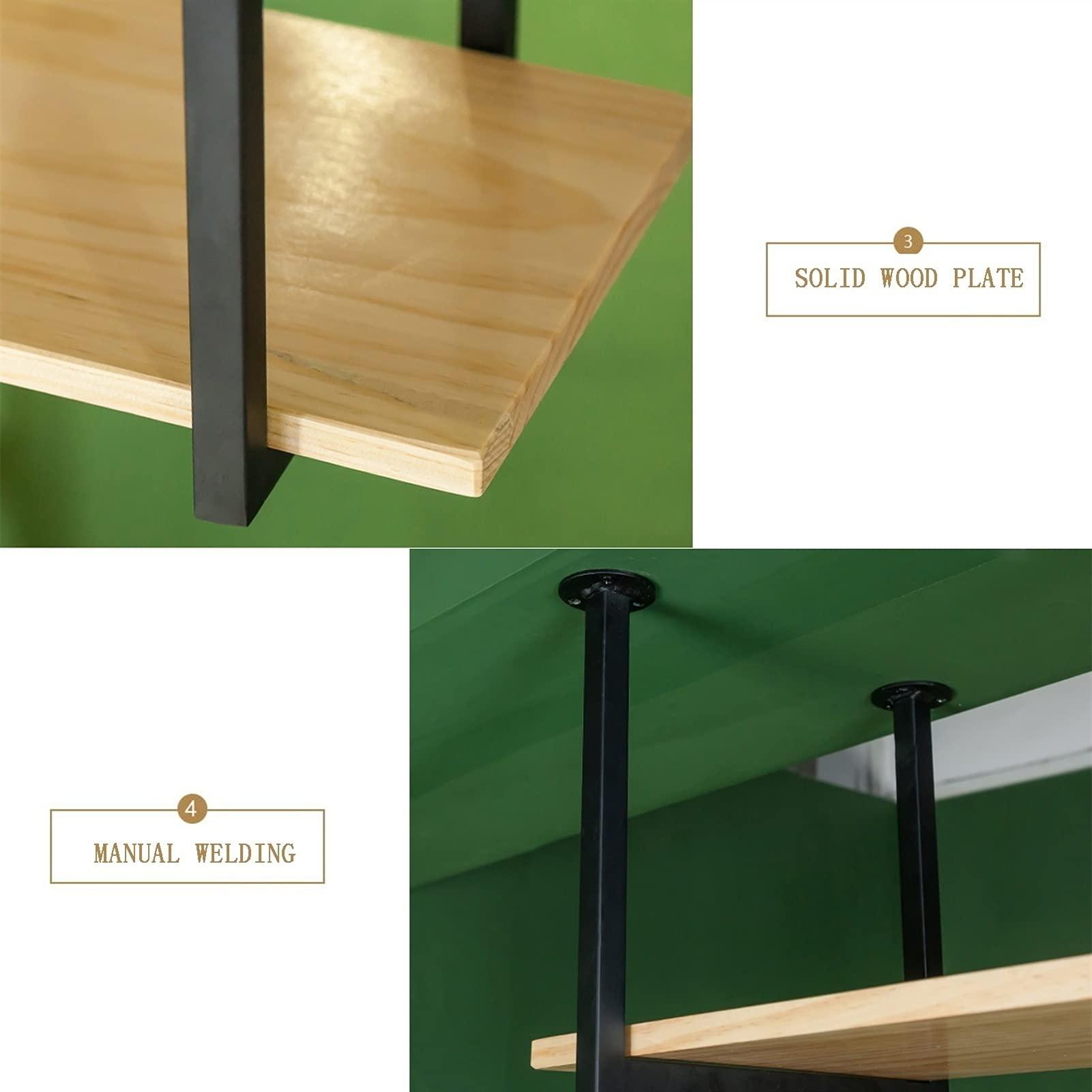 WWTSMYXGS Wine Rack Ceiling Shelf Mounted Floating Suspended, Ceiling Wine Glass Racks, European Hanging Wine Racks, Hanging Kitchen Bar Rack/Decorative Holder/Storage Shelf Home Decoration (120 * 30 * 30CM)