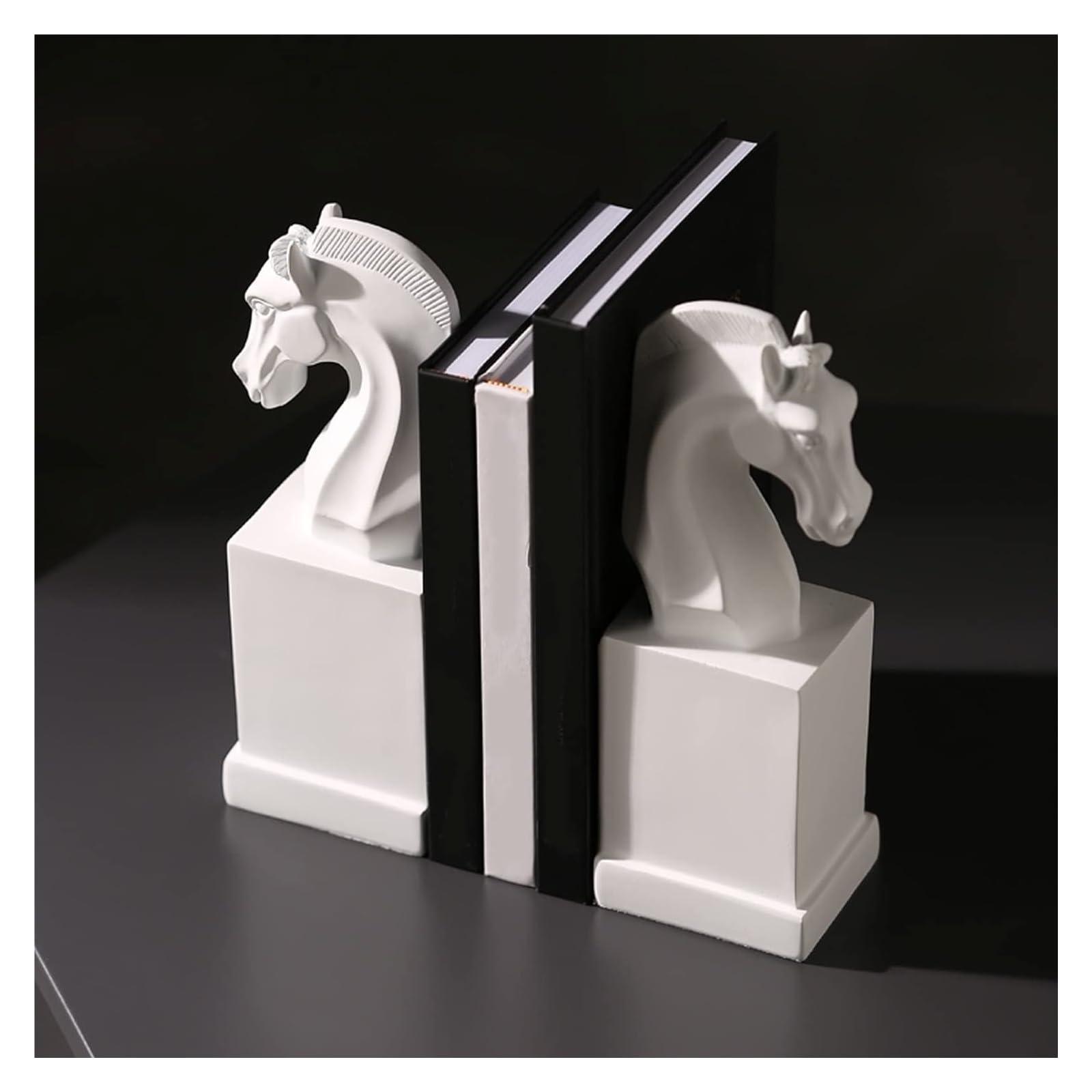 TiStm Book Ends Bookends Book Ends to Hold Books for Office Resin Bookends for Shelves Book Stoppers Supports Bookends for Shelves