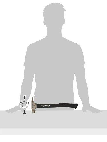 Stiletto Stiletto TI12SC-F 12 oz Ti Smooth Face with Curved Poly-Fiberglass Handle, 16"