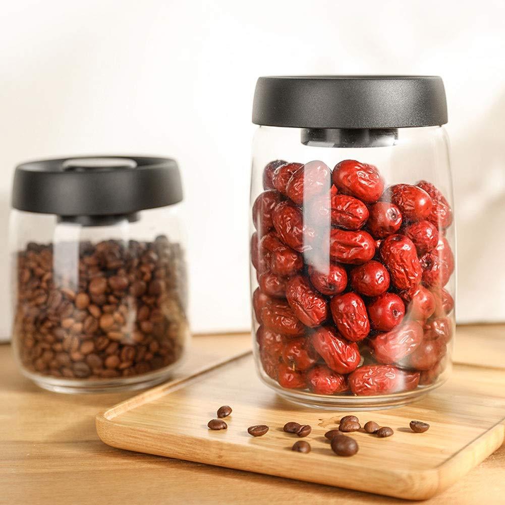 IIPOSAQQ IIPOSAQQ Fresh Box Glass Jars Airtight Food Storage Containers Organization with Lids for Tea Sugar Snack Cereal 4 pcs Storage Bins Airtight (Capacity : 1260mlx4)