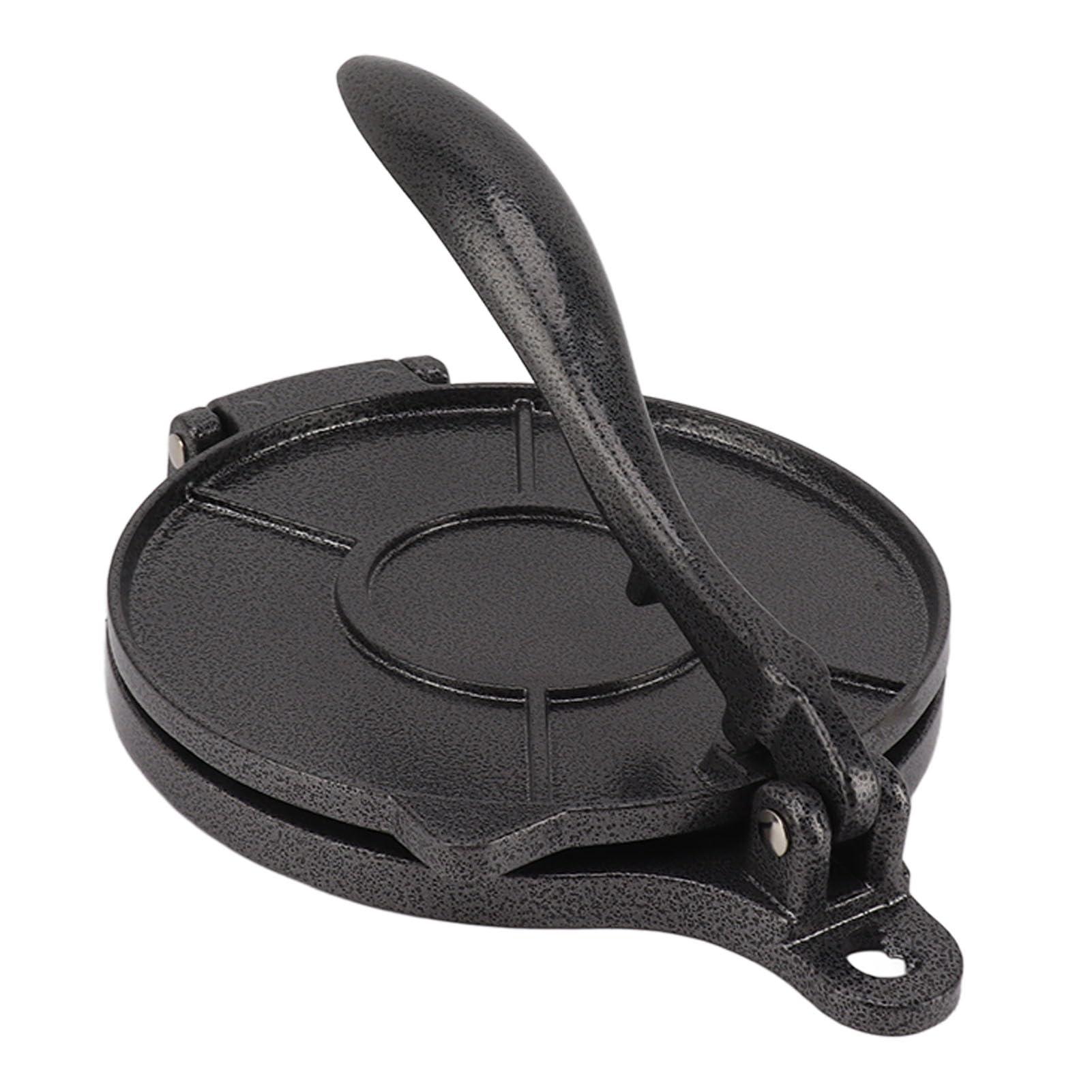 DAUZ Tortilla Press, Multifunctional Roti Maker for Home (20cm Black)
