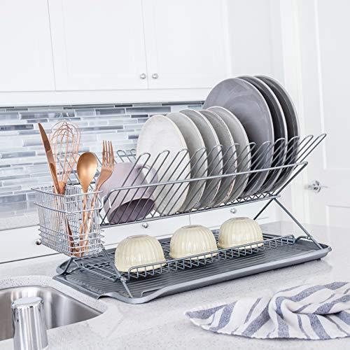 Better Houseware Better Houseware 3489.5 Dish Rack, Standard, Metallic Silver