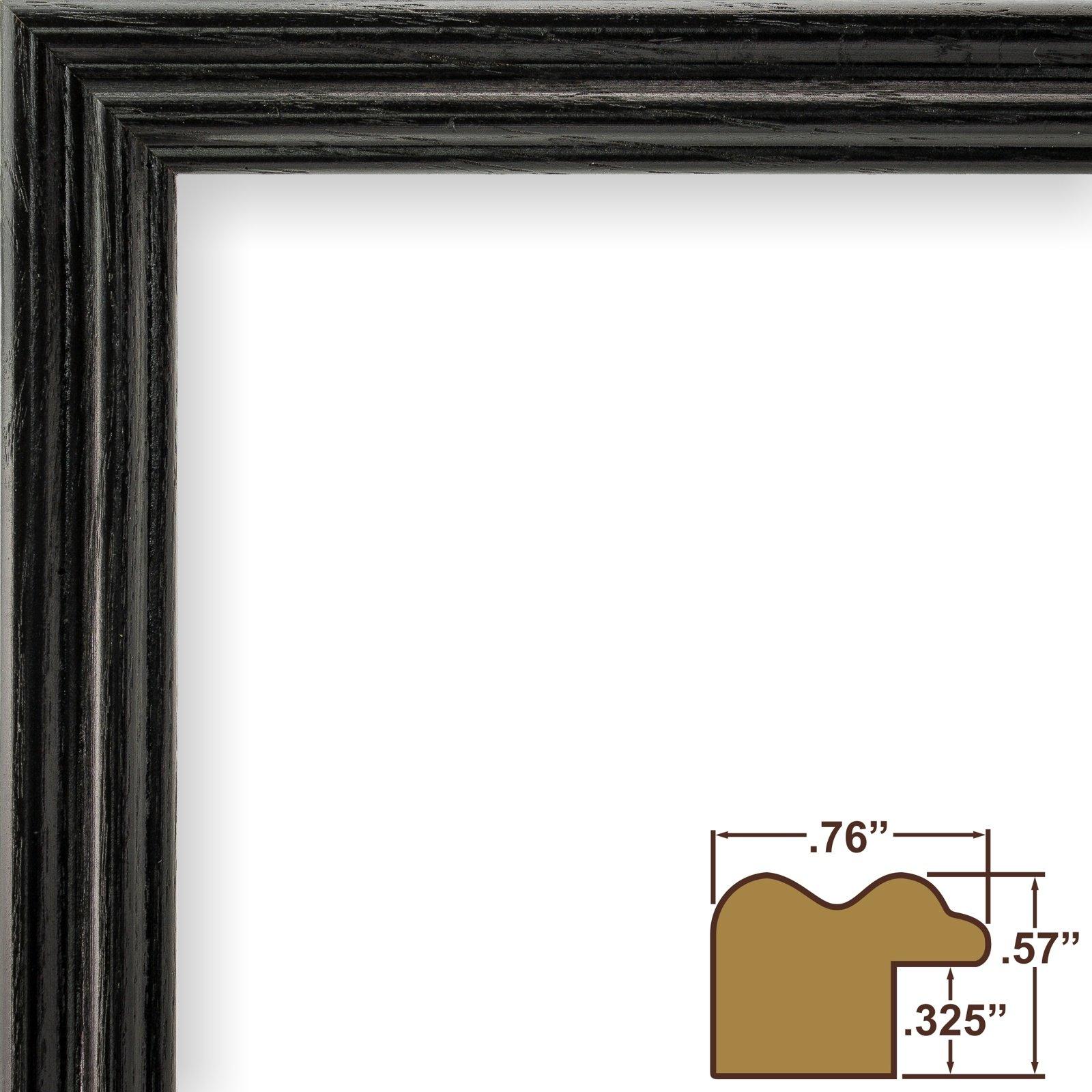 Craig Frames Craig Frames 200ASHBK 17 x 22 Inch Picture Frame, Black, Set of 2