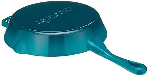 Crock-Pot Crock Pot Artisan 10 Inch Enameled Cast Iron Round Skillet, Teal Ombre
