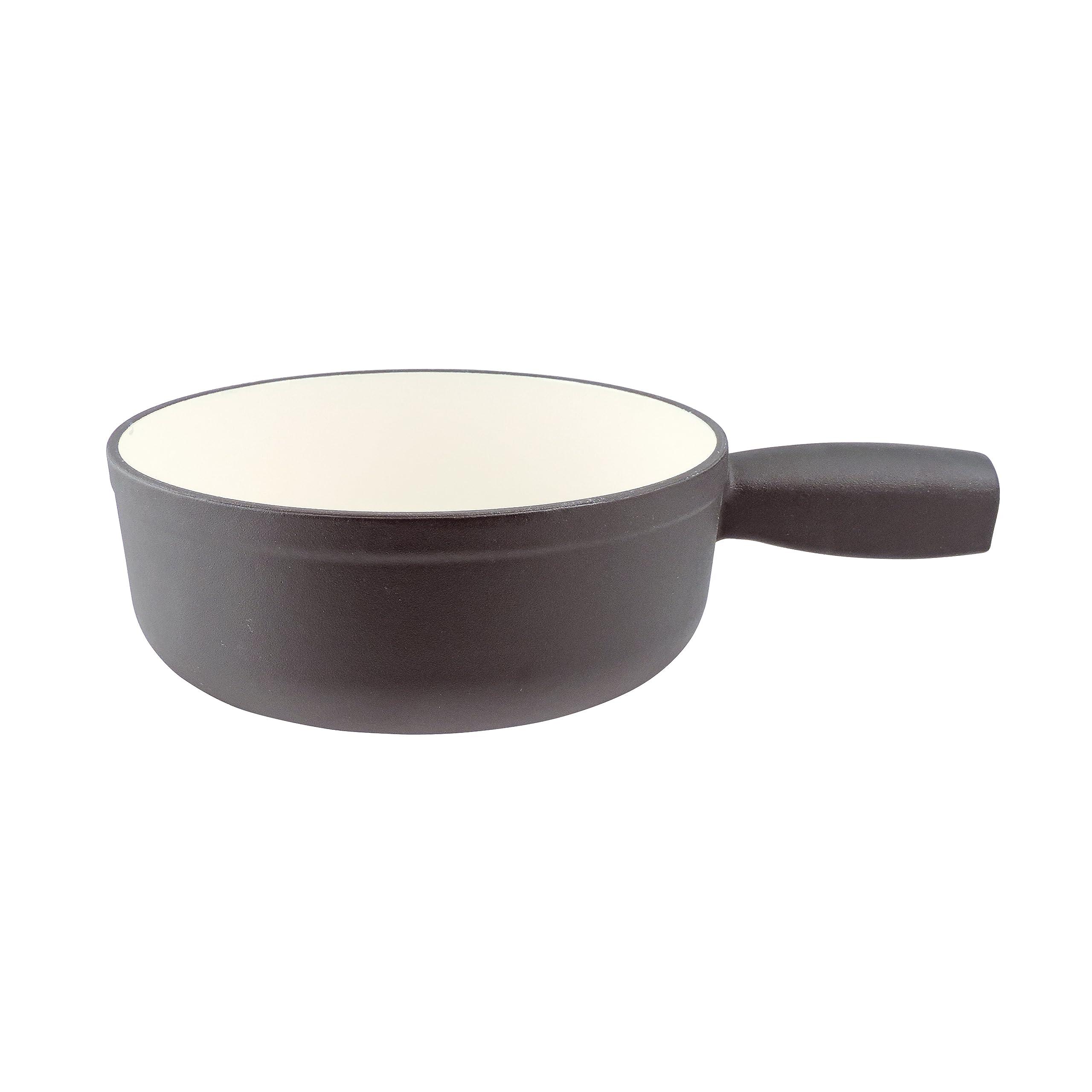 Swissmar Swissmar Lugano Cast Iron Cheese Fondue Set, 9-Piece, 2 QT / 2 L - Ideal for Melting Cheese, Chocolates, Caramel, & More - Perfect for Kitchen Collection & Gift Giving - Matte Black