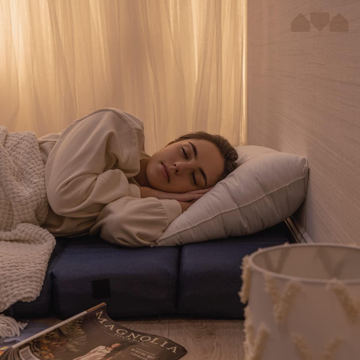 Milliard Milliard Tri-Fold Foam Folding Mattress and Sofa Bed- Twin XL 78x38x4.5 Inch