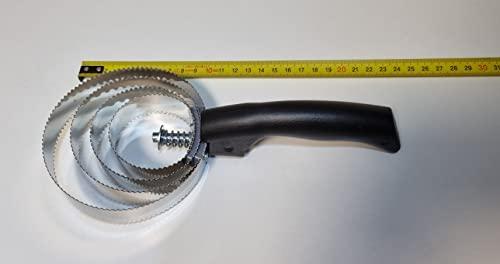 WYZBEN WYZBEN Commercial Heavy Duty Stainless Fish Scaler Scale Remover Spring Steel 4 Rings