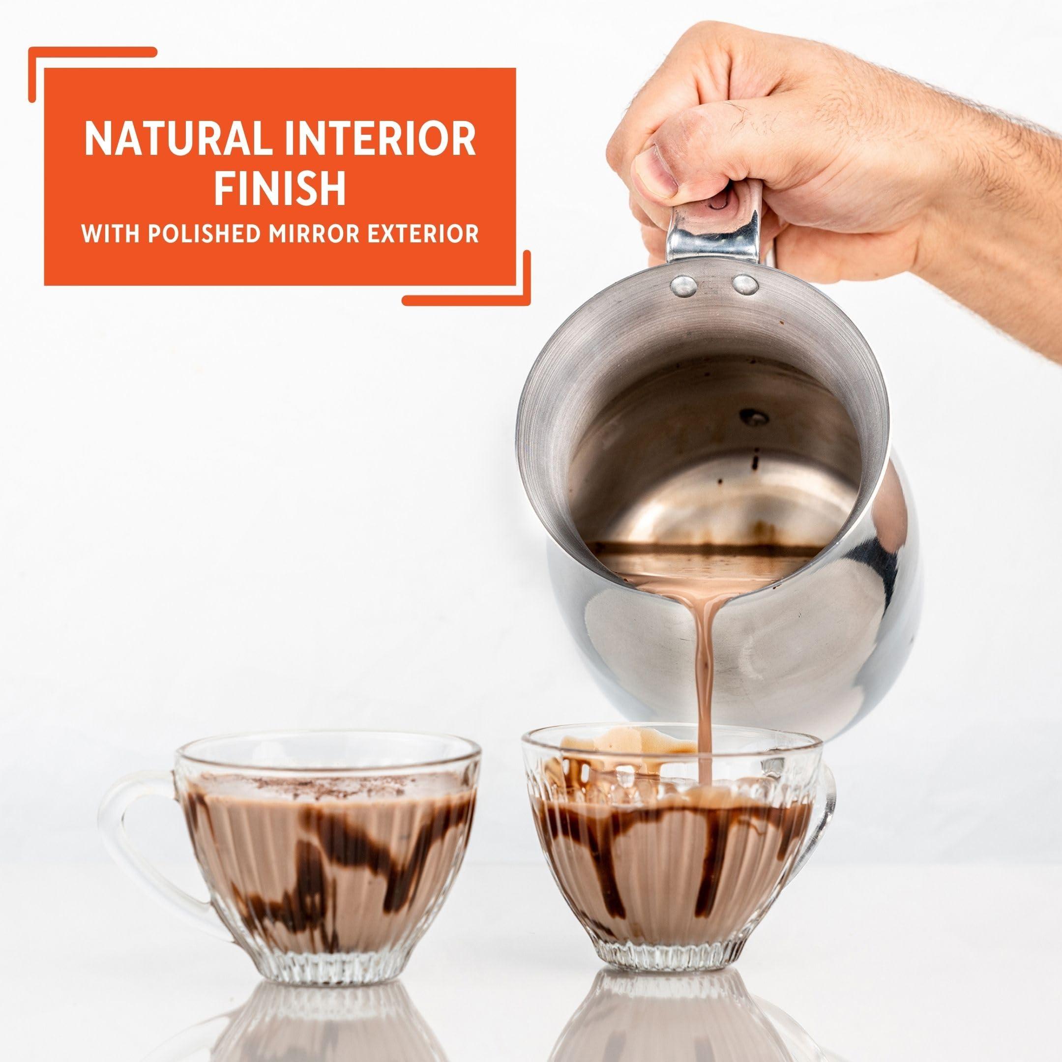 Imusa Imusa Aluminum 2-Quart Chocolatera, Silver