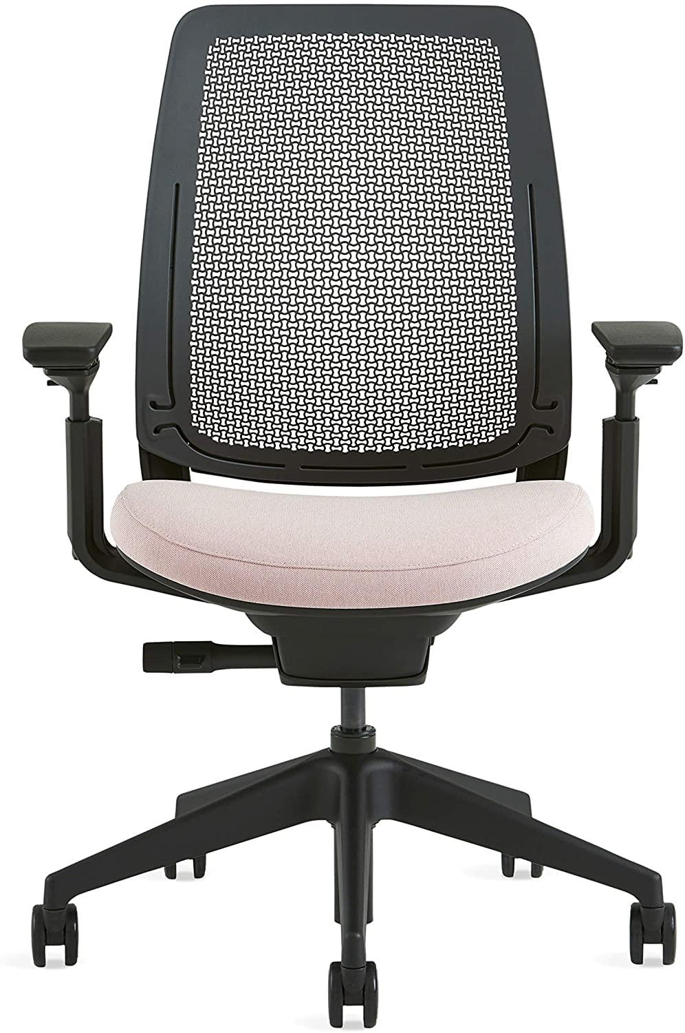 Steelcase Steelcase Series 2 Office Chair, Air Back, Wheels for Hard Flooring, Era Fabric (Oatmeal)