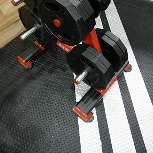 Rubber-Cal Rubber-Cal Diamond-Plate Rubber Flooring Rolls - 3 mm x 4 ft x 15 ft Rolls - Black