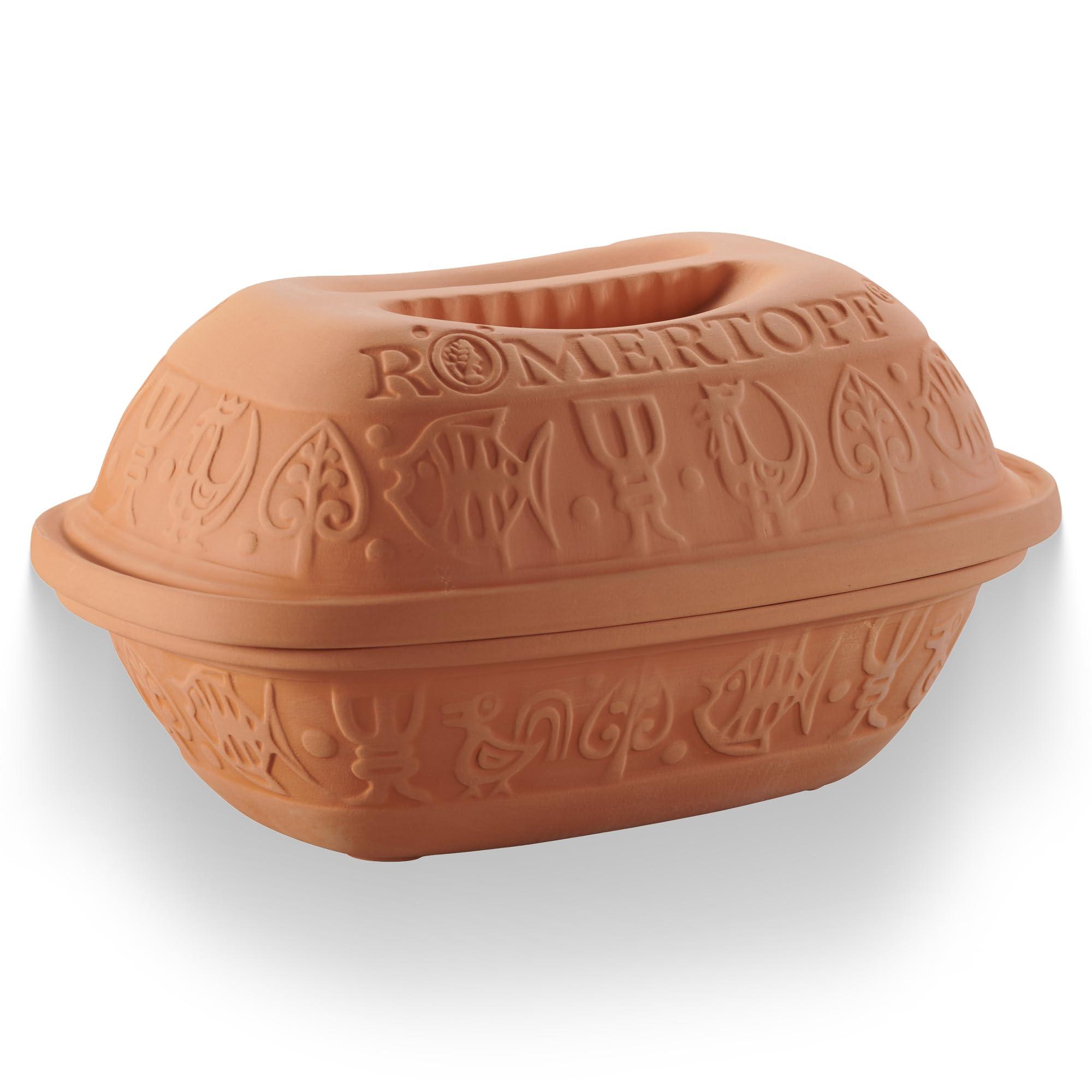 Römertopf Rmertopf 10905 Clay Roaster | Non-Stick Dutch Oven | Healthy Clay Pot Cooking | Clay Baker | Versatile Cooking Vessel - 1.6 Quarts (1.5 Liters) for up to 2 people