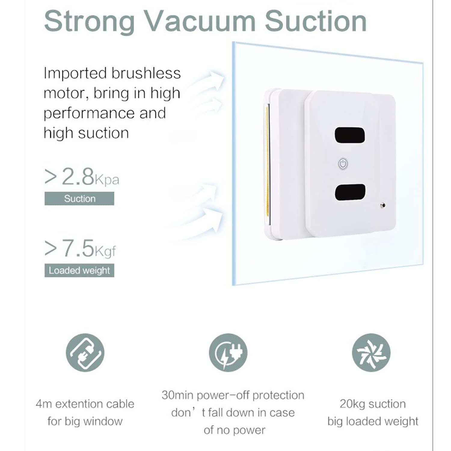 UIBAO UIBAO Window Cleaner Robot,Smart Window Vacuum Cleaner,Automatic Glass Cleaning Robotic for Interior/Exterior Highrise Windows with Remote Control Window Smart Cleaner Kit