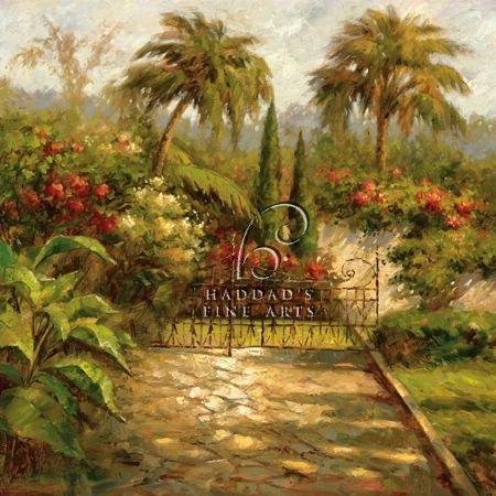 Haddad's Plantation Gate by Paul Burkett 8"x8" Art Print Poster