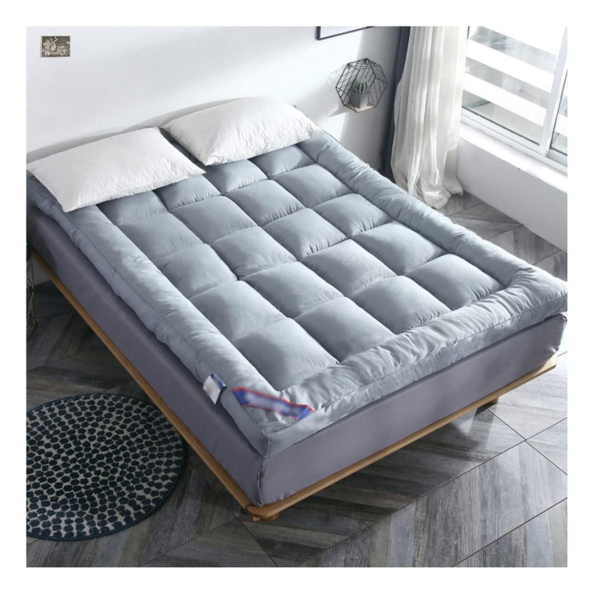 GXFWJD GXFWJD Twin Size Mattress Topper Extra Soft Mattress Pad Cover Quilted Pillow Top Matress Topper with Down Alternative Fill Soft Bed Topper for Single Bed Day Bed (Size : 90x190cm)