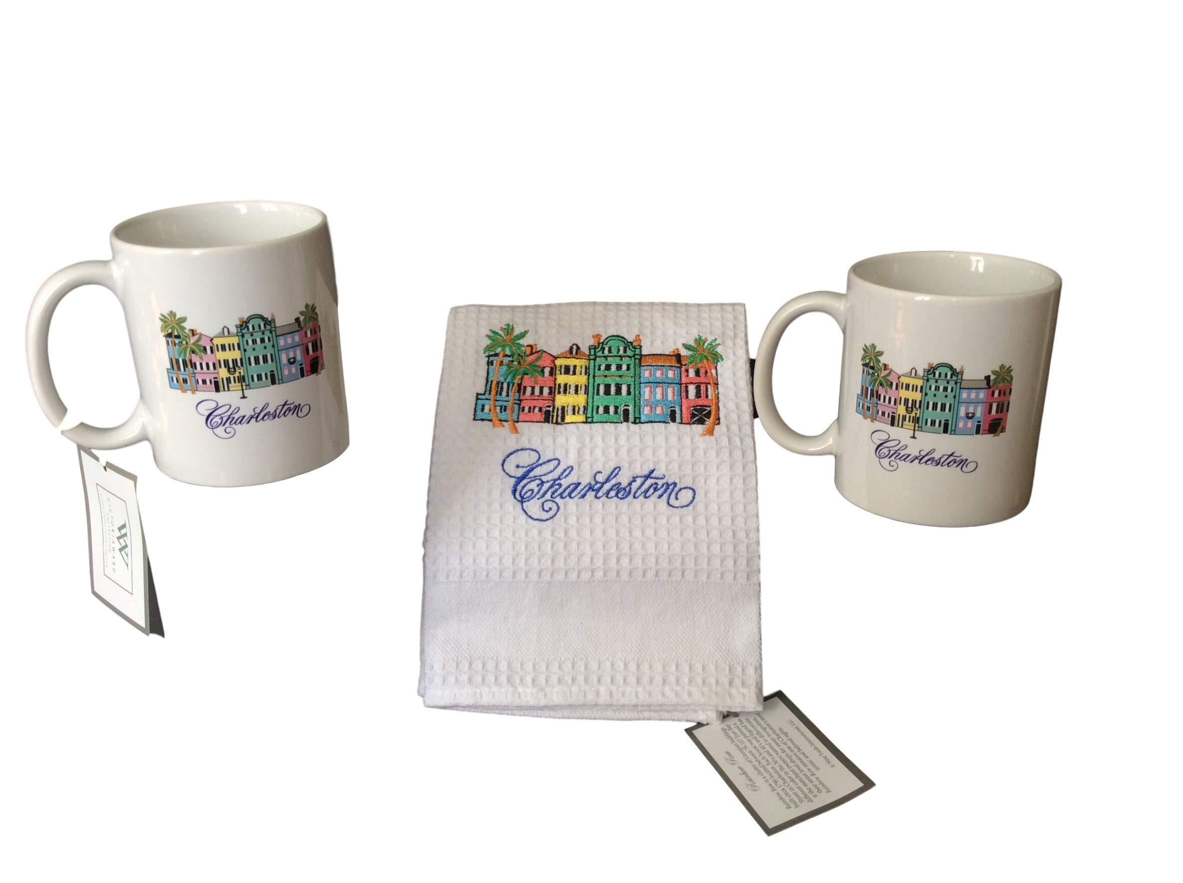 Victoria Ward Collection Victoria Ward Collection Rainbow Row Charleston Tea Towel