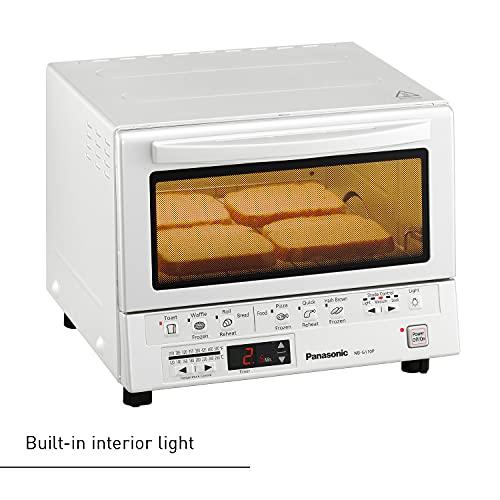 Panasonic Panasonic Toaster Oven FlashXpress with Double Infrared Heating and Removable 9-Inch Inner Baking Tray, 1300W, 4-Slice, White