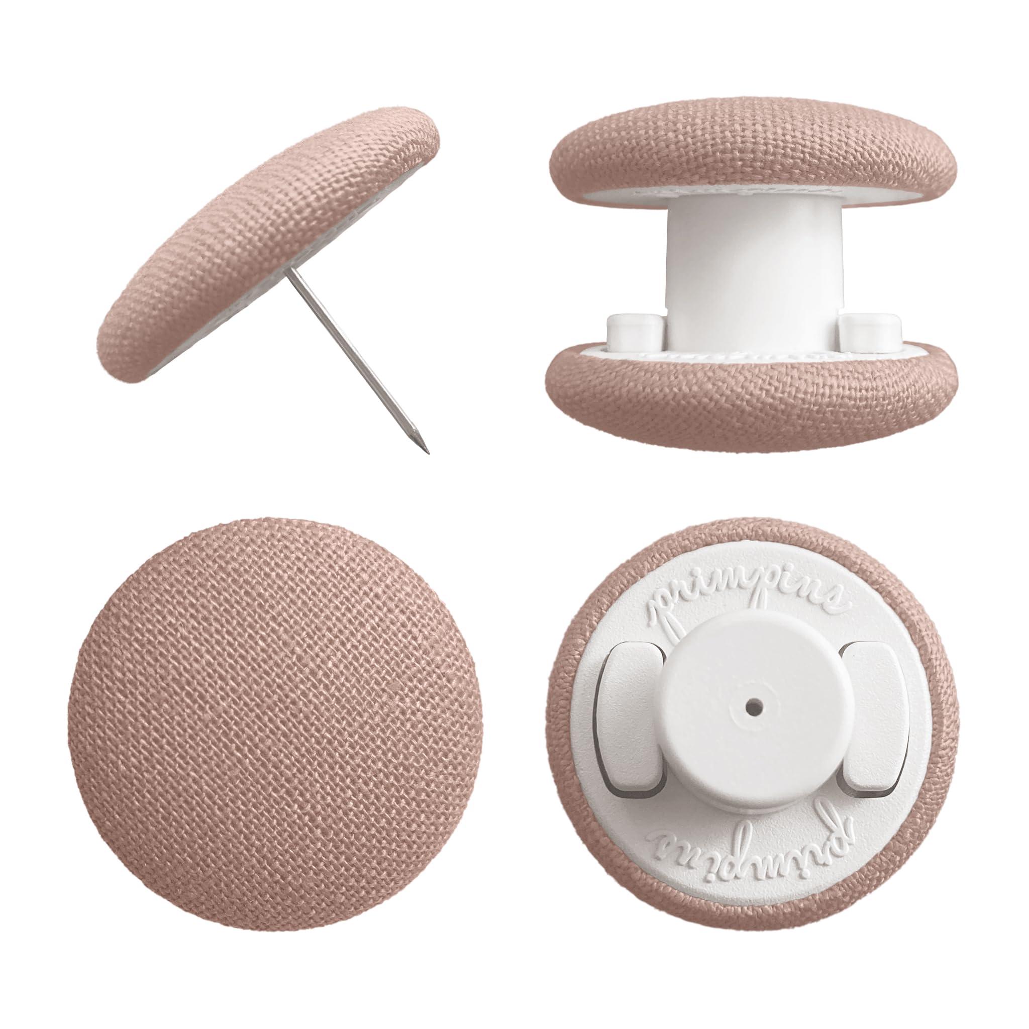 Primpins Primpins Duvet Clips - Classic Linen - 20 Colors Available - Double Sided Pin Fasteners - Prevents Comforter from Shifting in Cover (Set of 8, Dusty Rose)