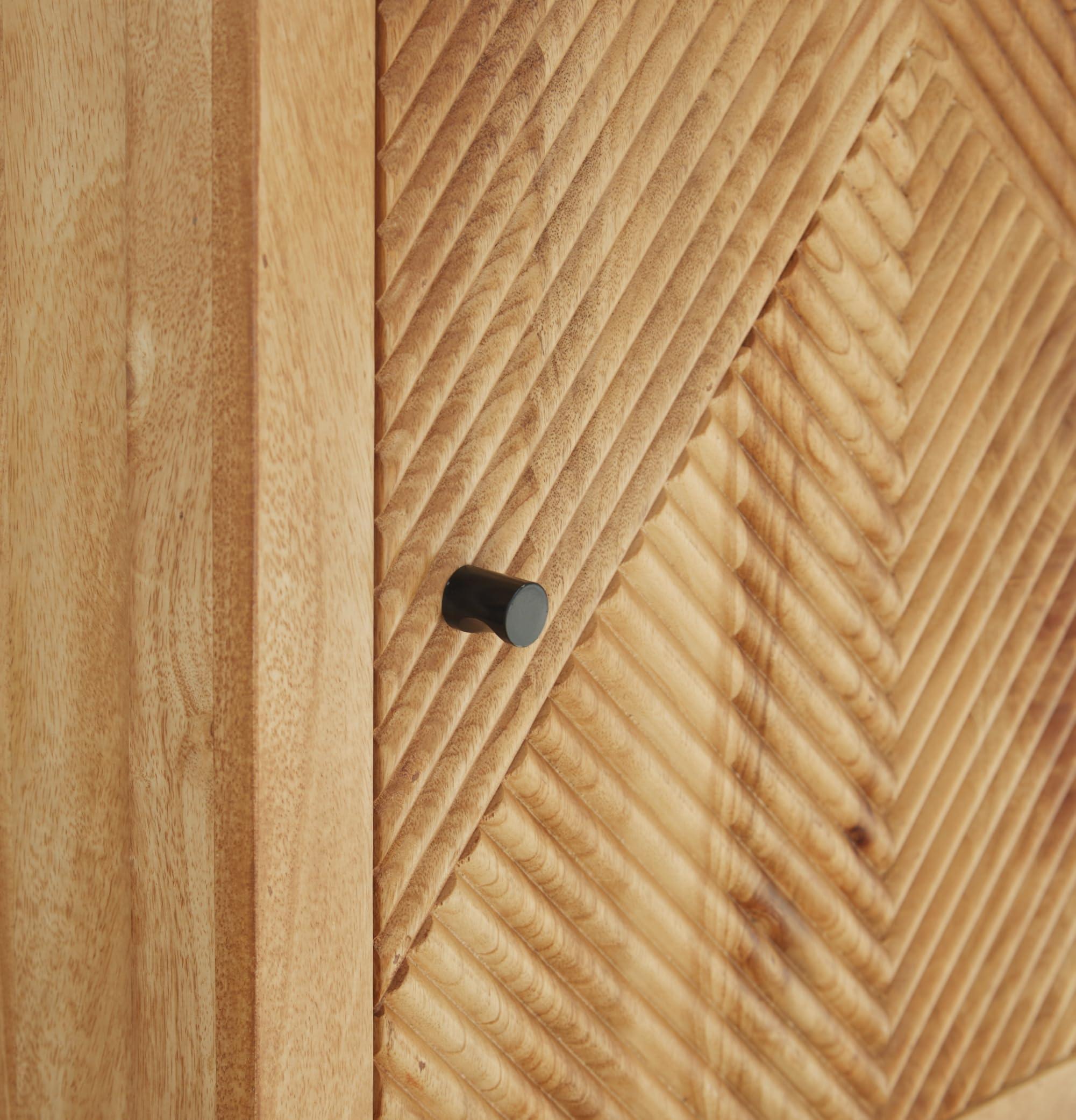 Signature Design by Ashley Signature Design by Ashley Emberton Casual 1-Door Accent Cabinet with 1 Shelf, Light Brown