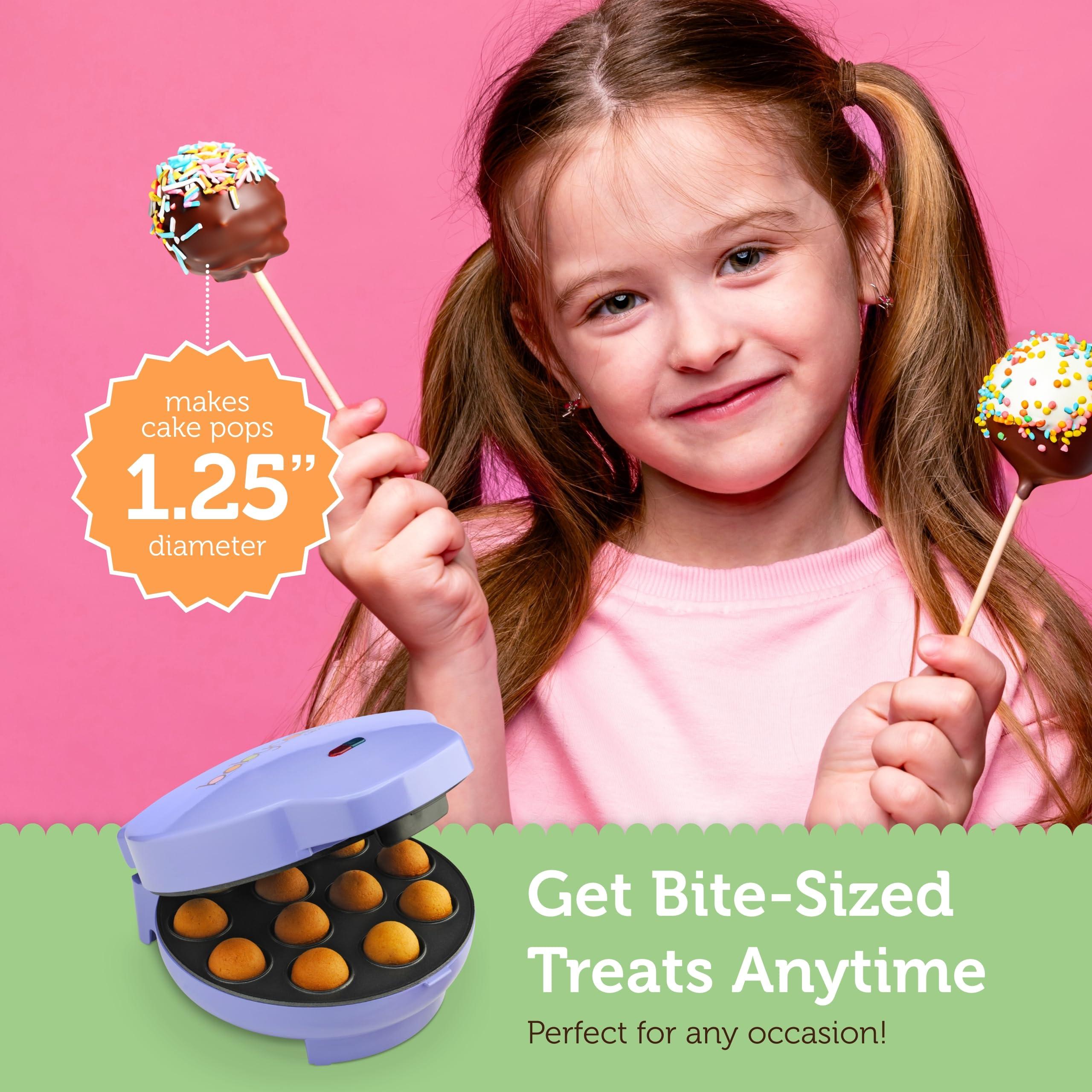 Babycakes Babycakes Cake Pop Maker by Select Brands - Cake Pops Kit for Birthdays & More - Includes Decorating Stand & 50 Cake Pop Sticks - Cake Pop Maker Features Non-Stick Coating - Makes 12 Cake Pops