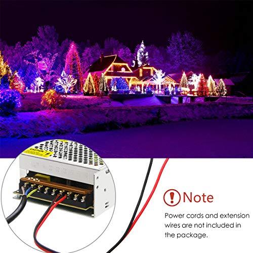 Aclorol Aclorol 5V 40A 200W Power Supply 110V / 220V AC to DC 5V 40amp Universal Power Converter Transformer Driver Adaptor for WS2812B WS2813 2812 LED Strip Pixel CCTV Camera Security System Laptop Project