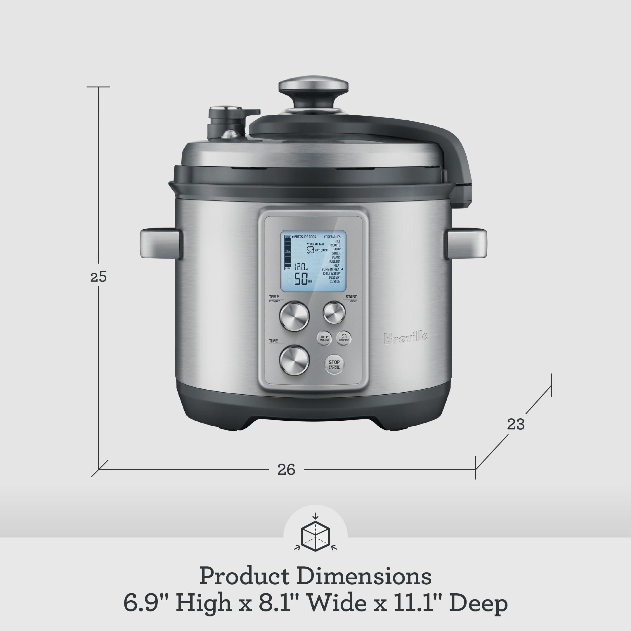 Breville Breville Fast Slow Pro Pressure Cooker BPR700BSS, Brushed Stainless Steel