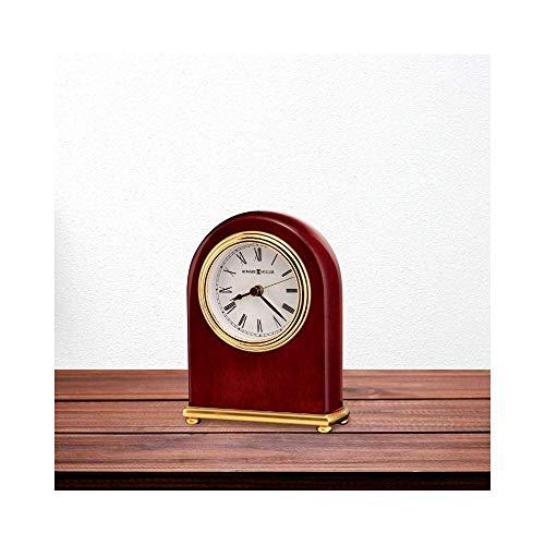 Howard Miller Howard Miller Rosewood Arch Table Clock 613-487 – Brass Features with Quartz, Alarm Movement
