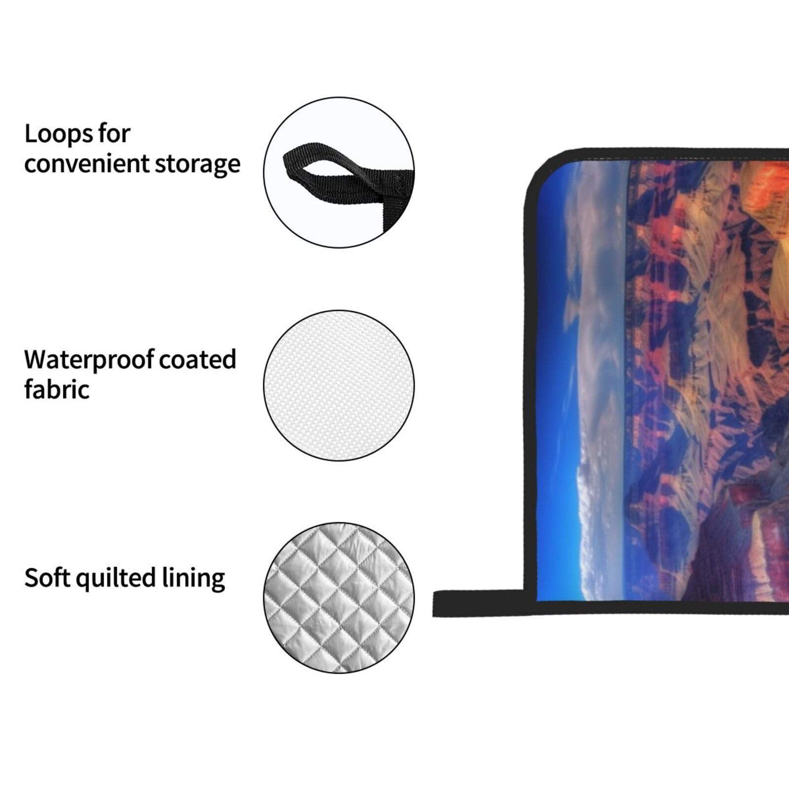 AdaNti Beauty Grand Canyon Print Oven Mitts and Pot Holders 4pcs Set High Heat Resistant Hot Pads Waterproof Oven Gloves BBQ Gloves for BBQ Cooking Baking