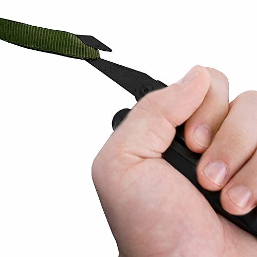 SOG SOG Powerlock V-Cutter- Multi-Tool Pocket Utility Tool Set with 18 Specialty Tools for Heavy-Duty Field Use and Nylon Carrying Pouch (B63N-CP)