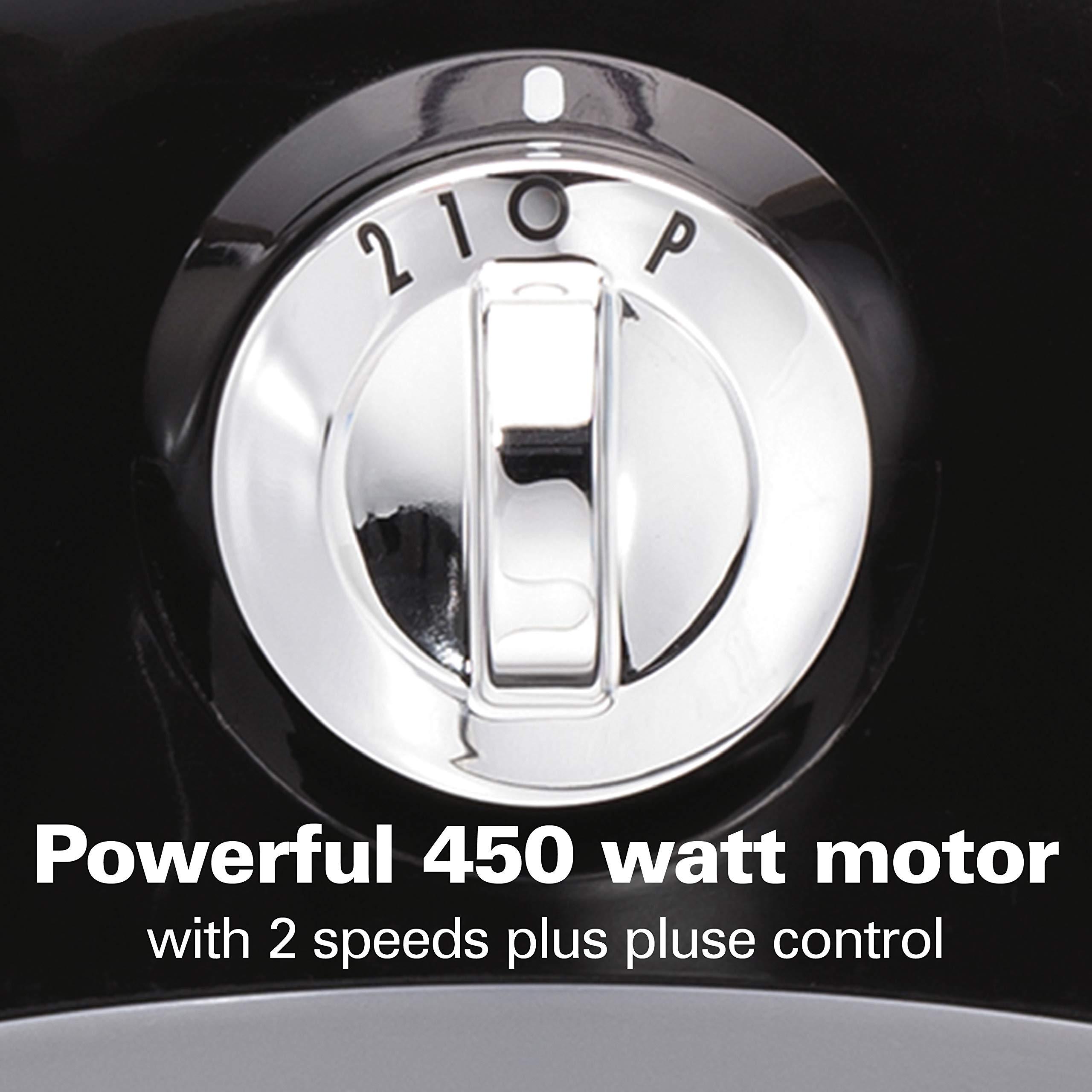 Hamilton Beach Hamilton Beach Food Processor & Vegetable Chopper for Slicing, Shredding, Mincing, and Puree, 8 Cup, Black