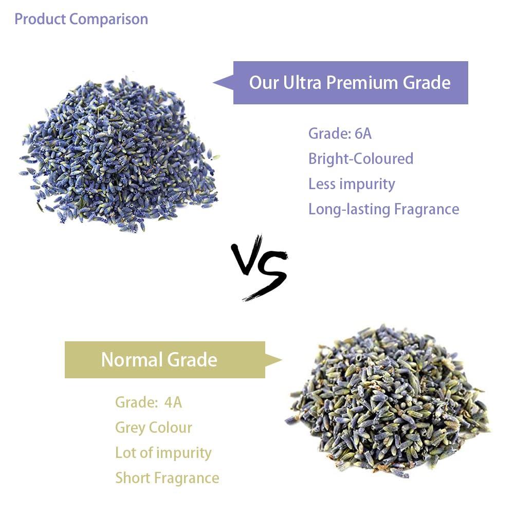OneDove OneDove Lavender Buds Dried Flowers,100% Natural Dried Lavender Buds, Ultra Blue Grade (4 Pounds)