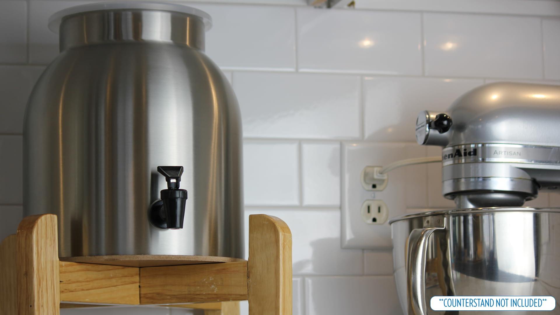 New Wave Enviro New Wave Enviro Stainless Steel Water Dispenser, 2.2-Gallon(single)