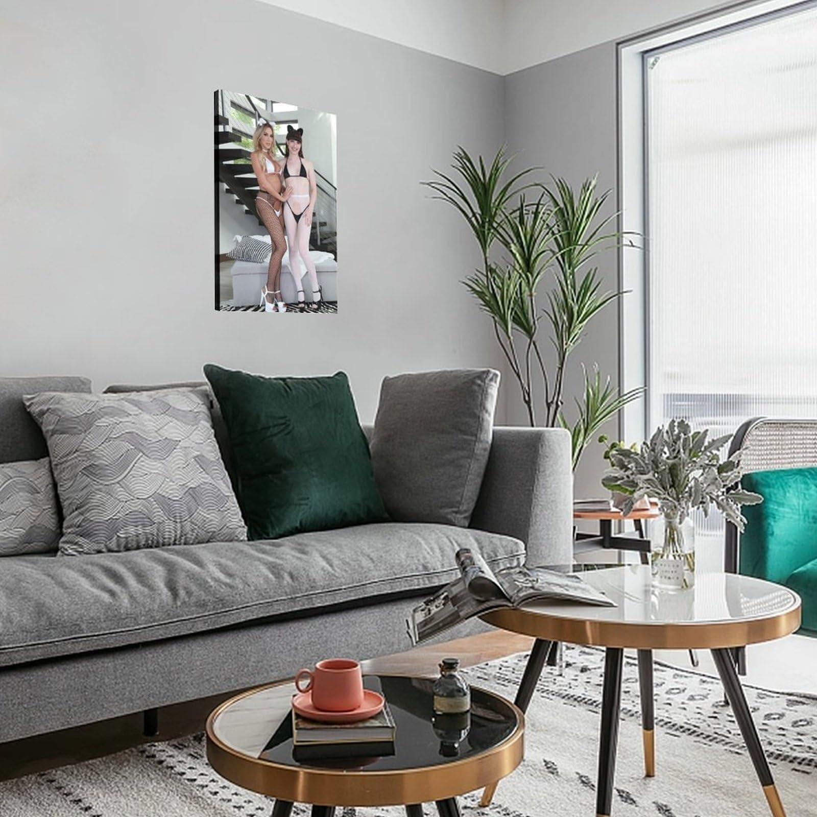 Generic Natalie Mars Most Beautiful Shemale Sexy Actor Art Poster 8 Canvas Print Wall Art Decoration Poster Living Room Office Bedroom Aesthetic Poster 16x24inch(40x60cm) Frame-style