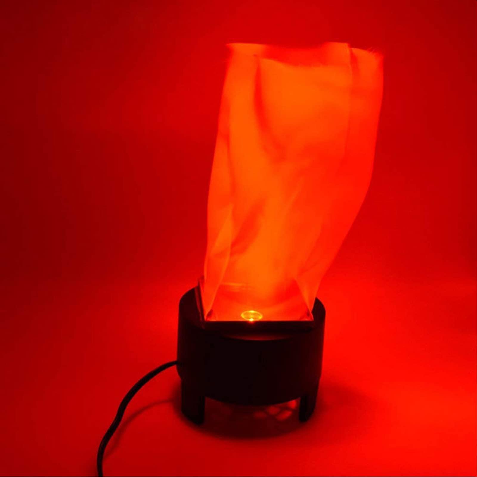 Beacon Pet LED Fake Fire Flame Light 3D Flickering Fire Flame Electronic Flame Night Light Prop Simulated Flame Lamp Prop for Halloween Christmas Indoor Party Decoration, US Plug (Long Flame)